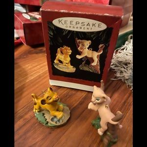 Hallmark Simba and Nala The Lion King ornaments